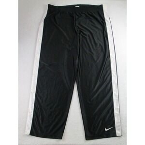 Nike Tearaway Snap Pants Mens 2XL Black‎ White Swoosh Track Athletic Vintage 90s